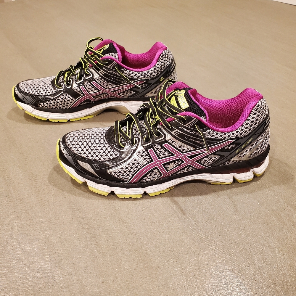 ASICS GT-2000 Women's Athletic Shoes - Gray, Pink, and Black - Picture 5 of 10